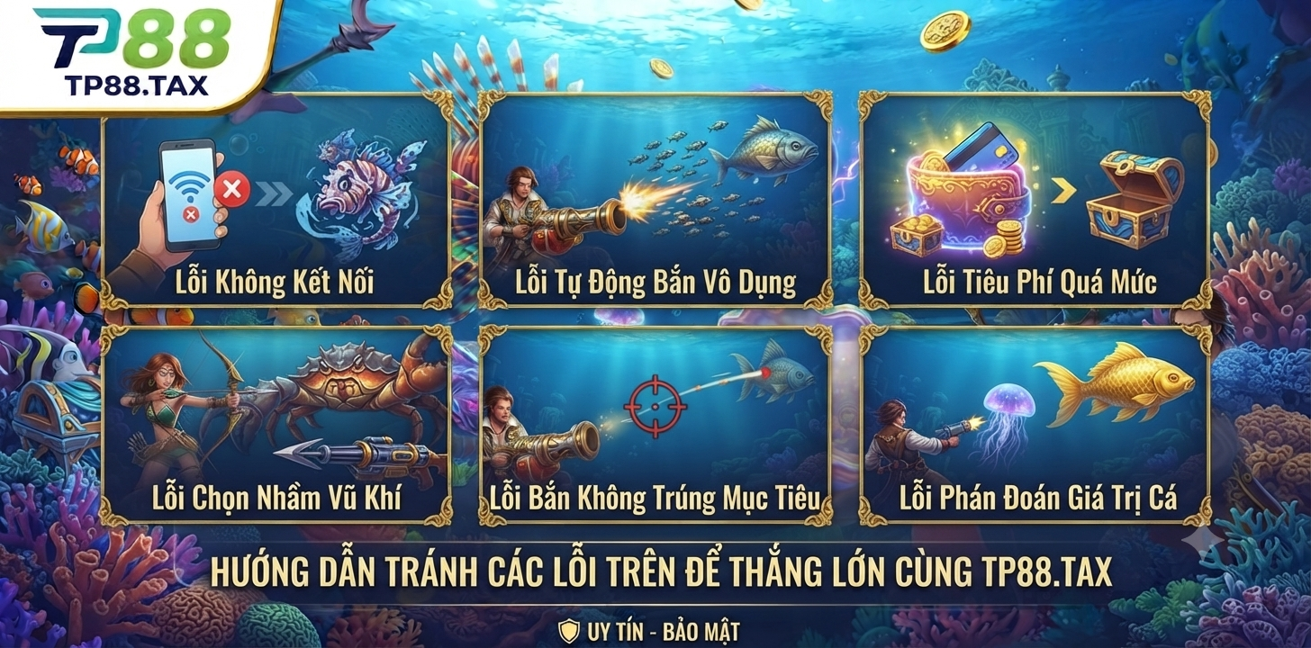Các lỗi thường gặp khi chơi bắn cá TP88