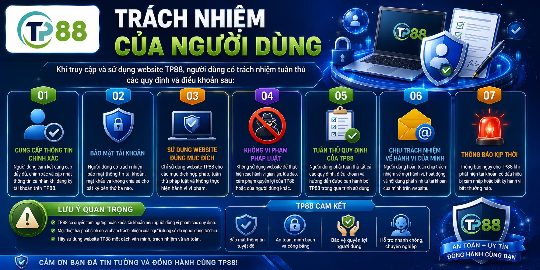 Trách nhiệm của người dùng